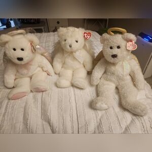 Ty beanie buddy angel bear bundle